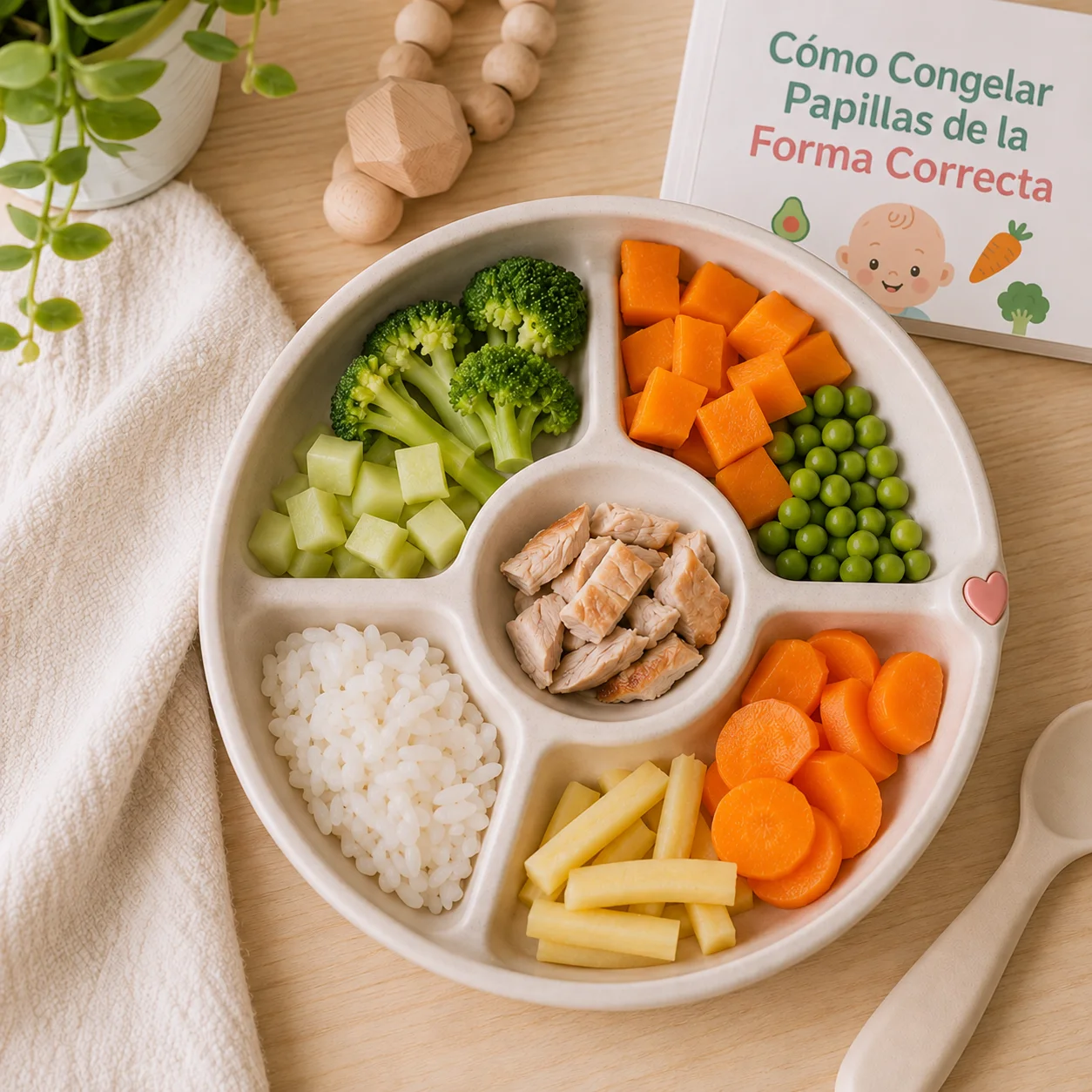 Cómo cortar y separar cada comidita en cada etapa. ¡Súper importante!